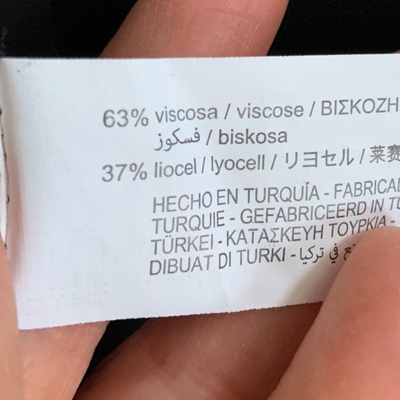 Zara Mini Dress Long Sleeve Buttons Neck Tie Black Y2K Academia Goth Size S - Picture 7 of 13